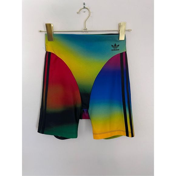 adidas Pants - ADIDAS ORIGINALS Multicolor Paolina Russo Edition Biker Shorts Size XS